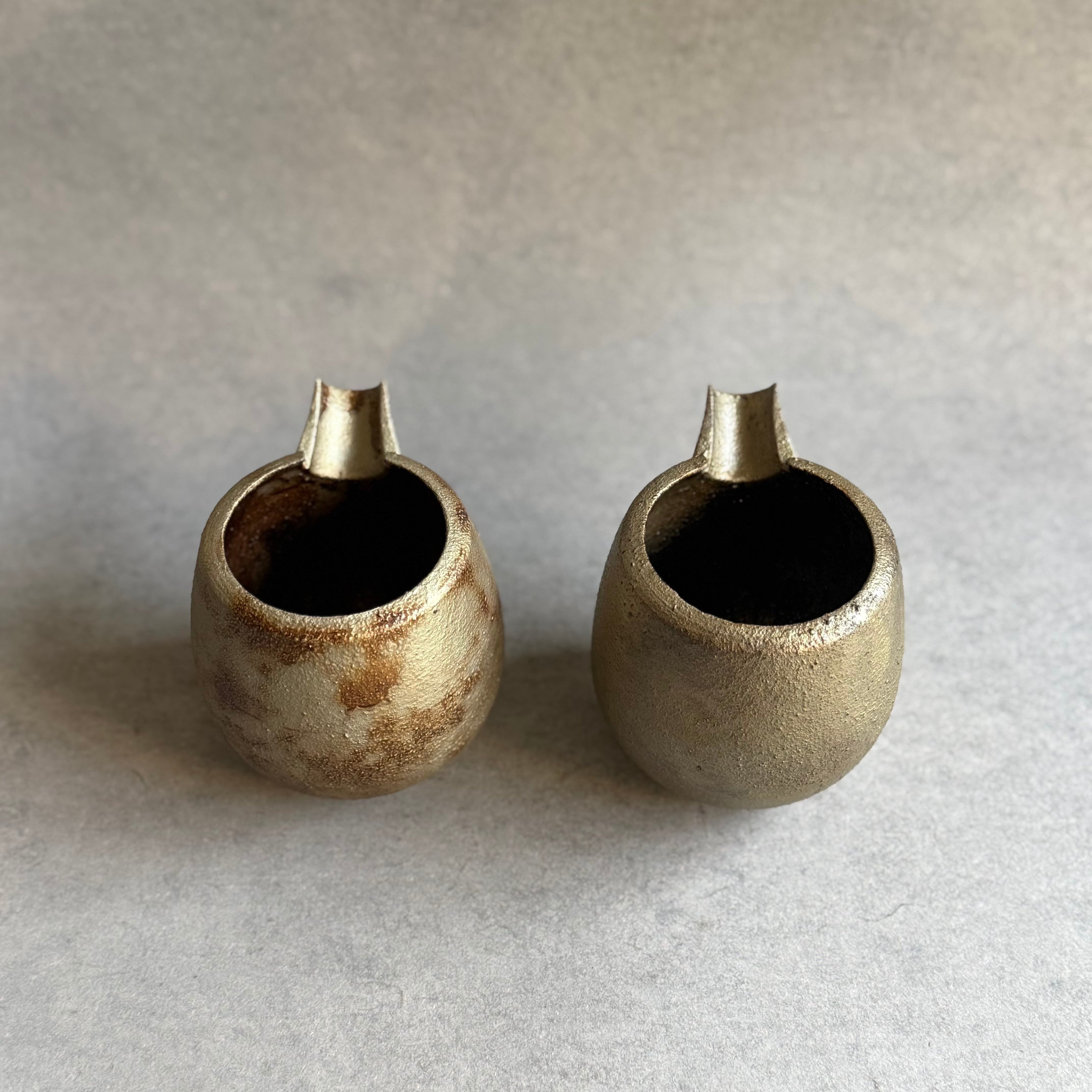 田澤祐介 丸長形片口 蒔地漆 濃錫錆 | gallery 一白