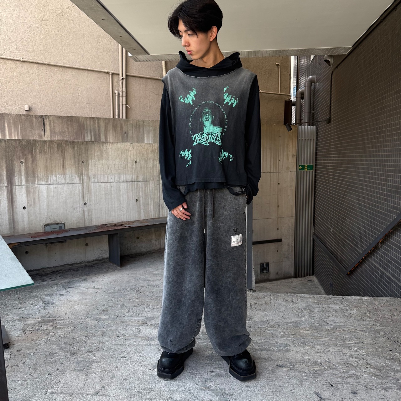 【Maison MIHARA YASUHIRO】BLEACHED SWEAT PANTS - 8