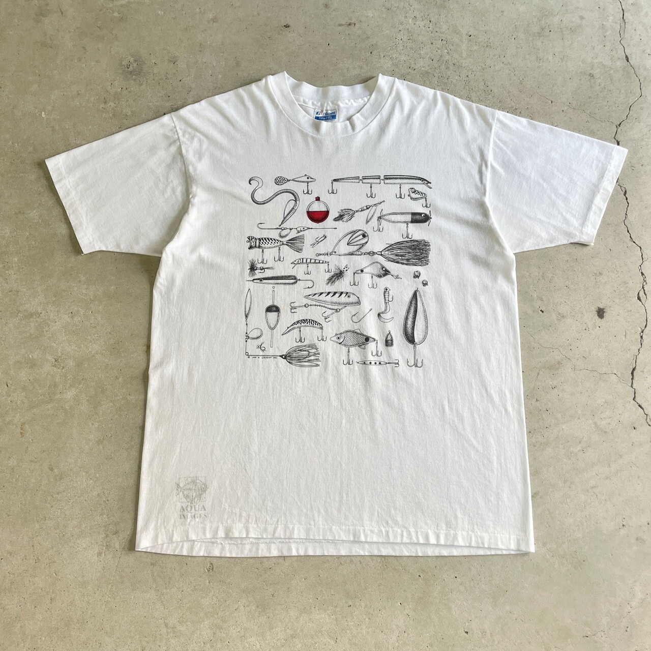 90年代 USA製 AQUA IMAGES JON Q WRIGHT ルアー フィッシング アート 