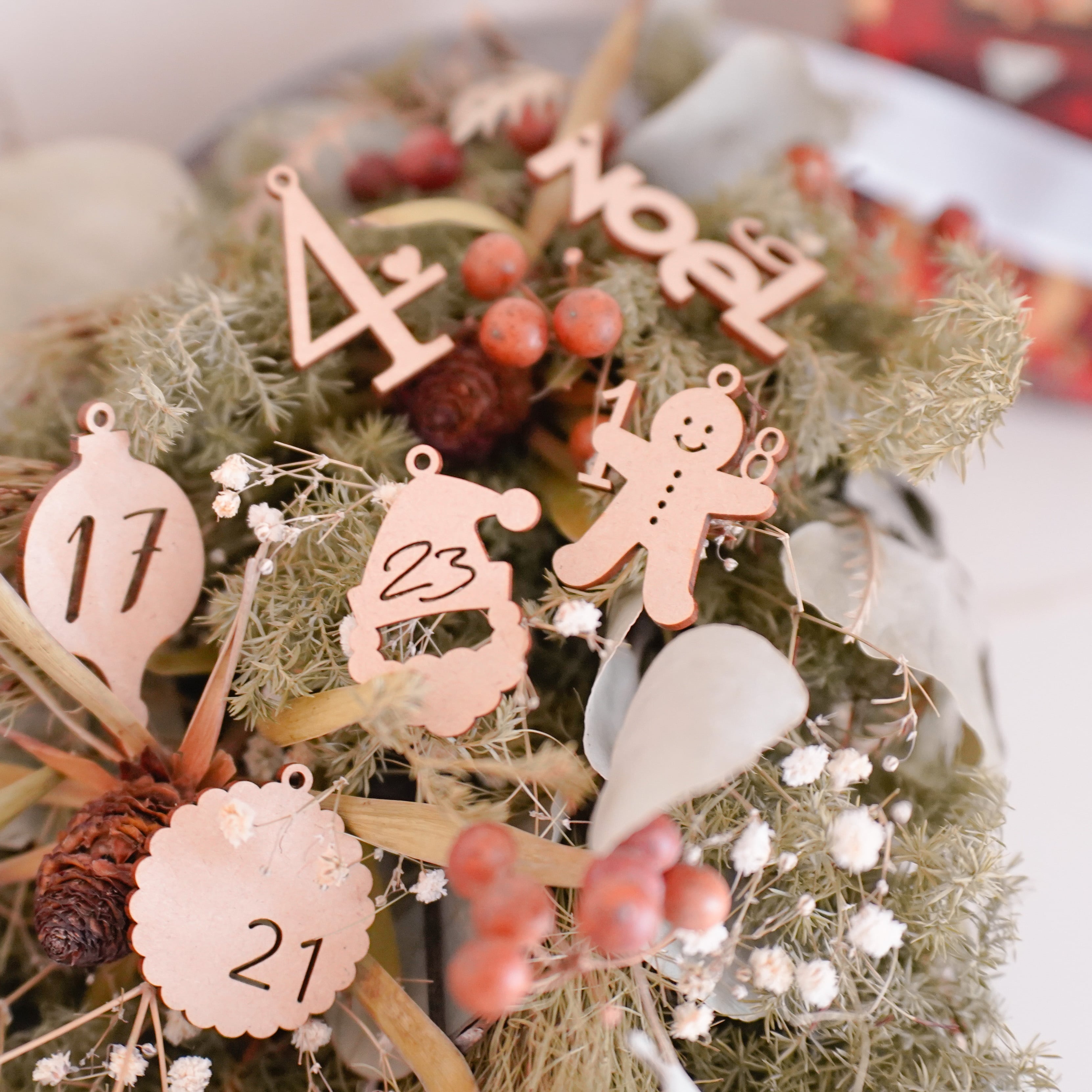 木製 / アドベントカレンダー パーツセット advent calendar parts