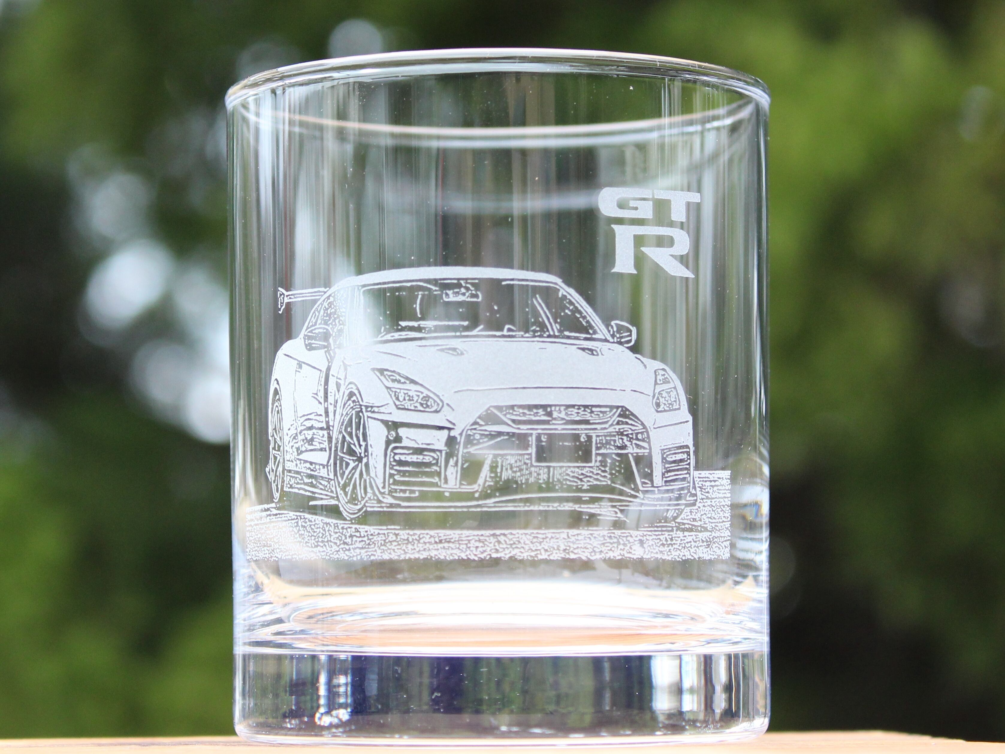 ハコスカGT-R(スカイライン) ロックグラス 底面オリジナルメッセージ