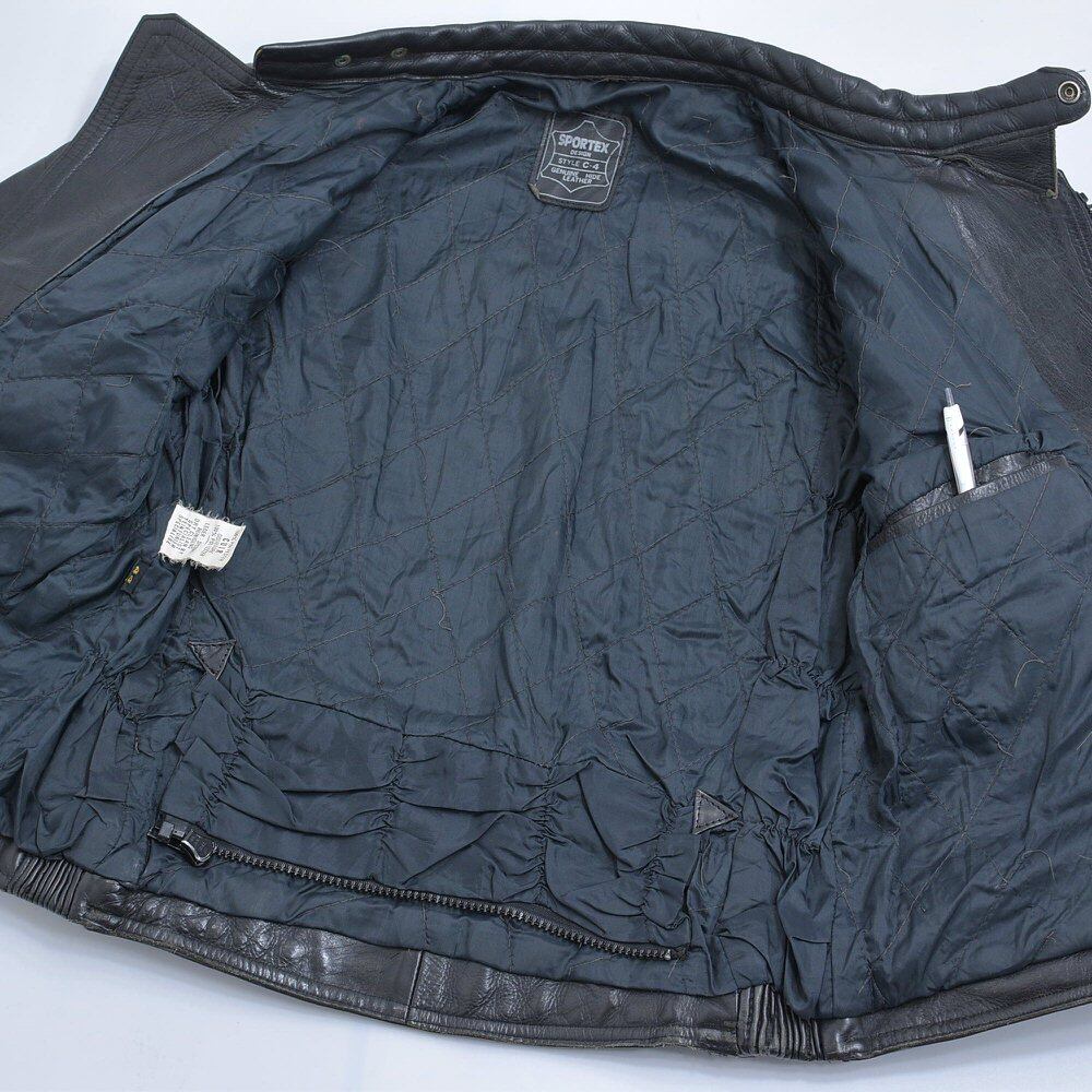 Vintage ヴィンテージ SPORTEX セミダブル レザー ライダース Vintage ヴィンテージ SPORTEX セミダブル レザー ライダース