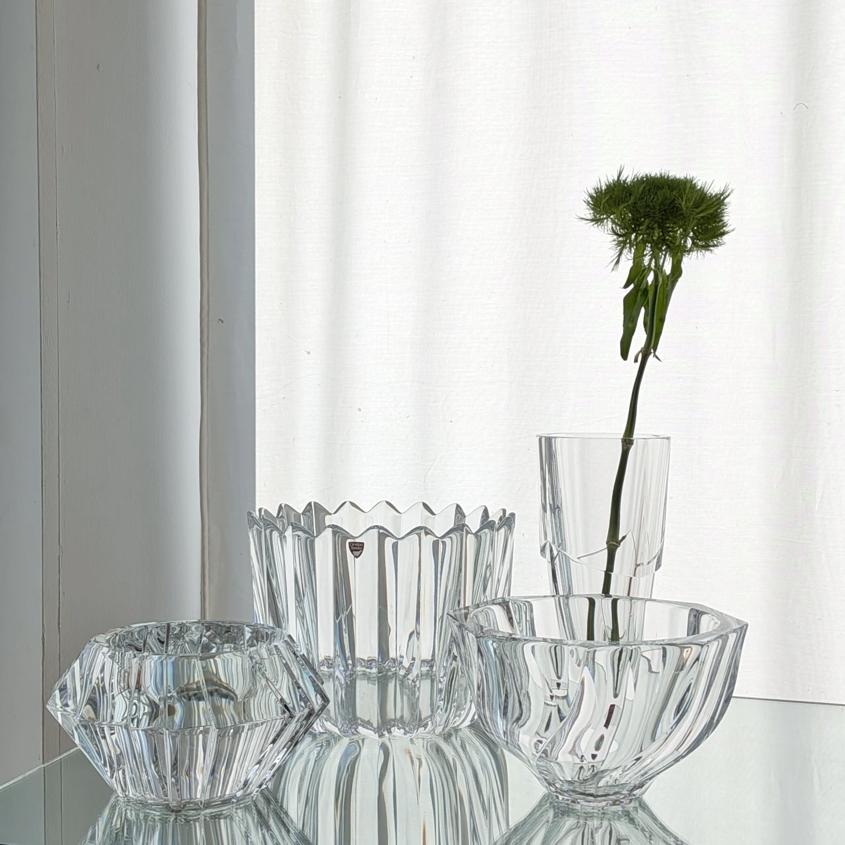 Crystal Fleur Round Bowl by Jan Johansson for Orrefors | sonota
