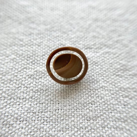 オーバル×グラデーションライトブラウン 13㎜