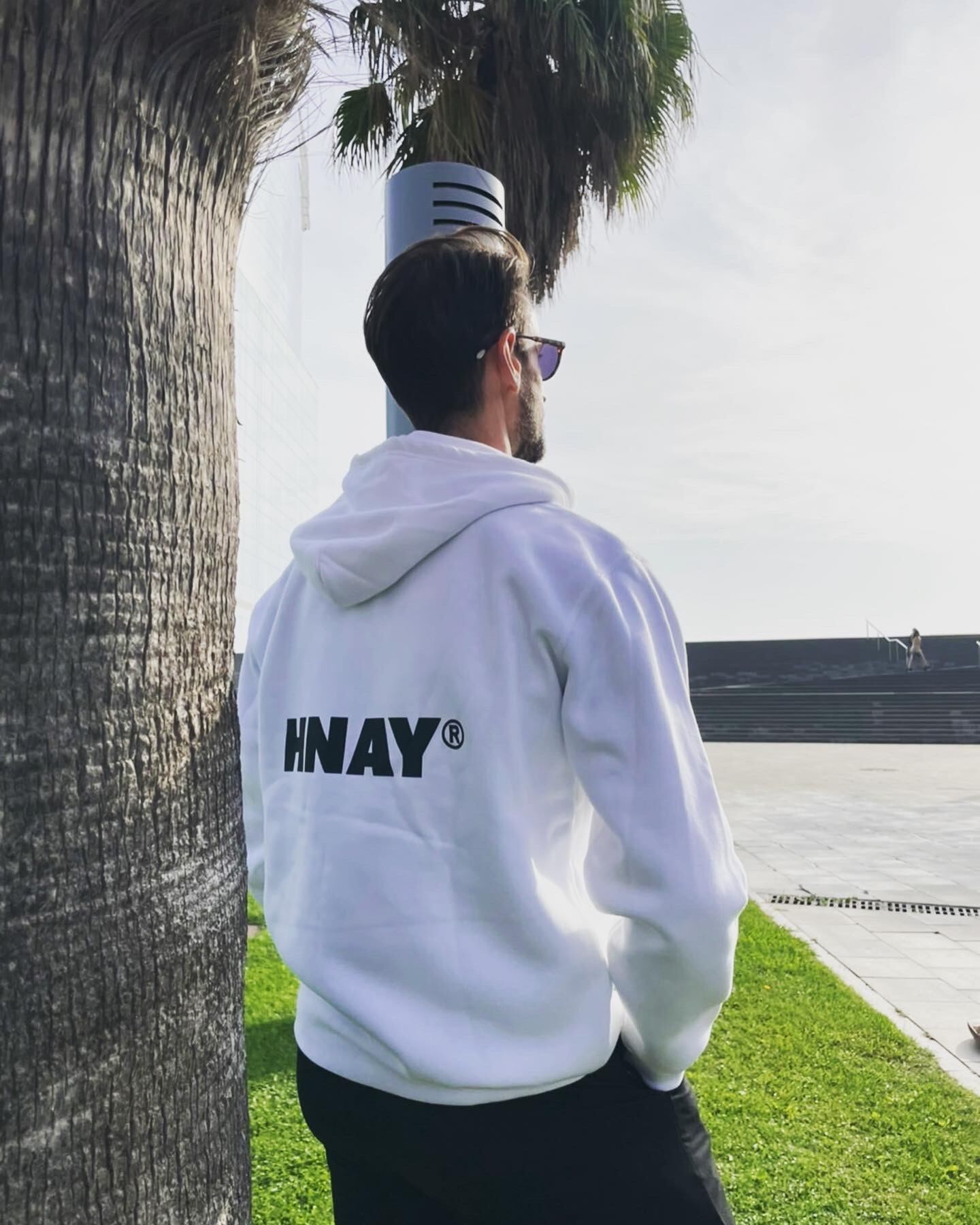 HNAY®️ Logo Zip-up Parka [White] | HNAY