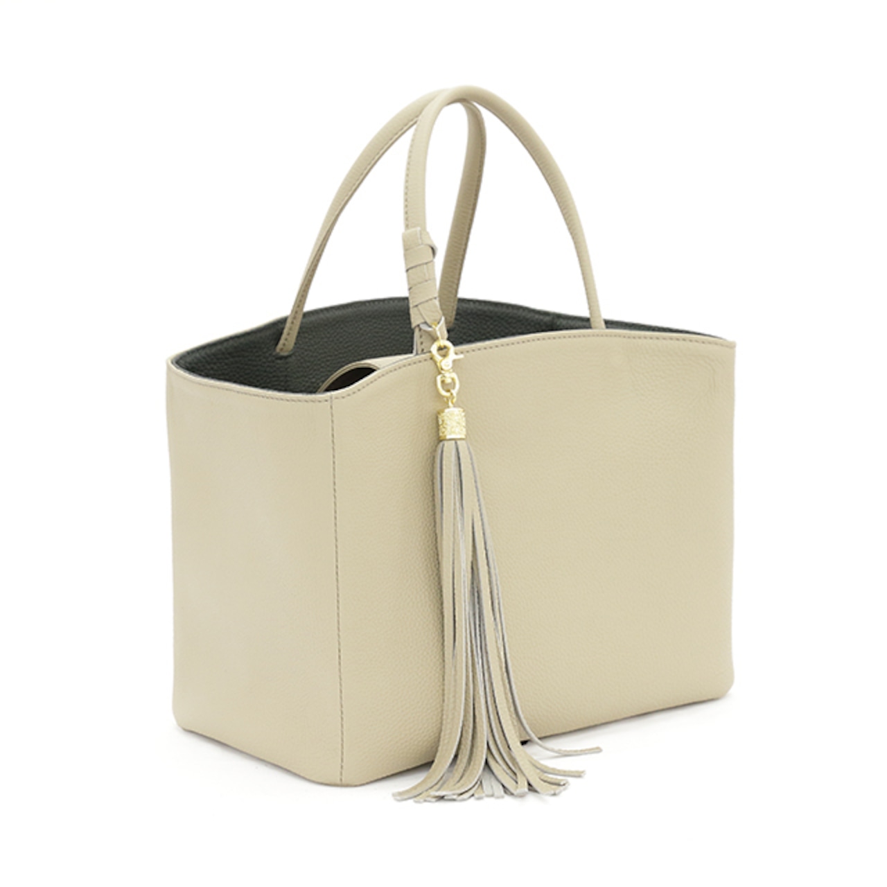 Boxy tote ライトグレー・画像2