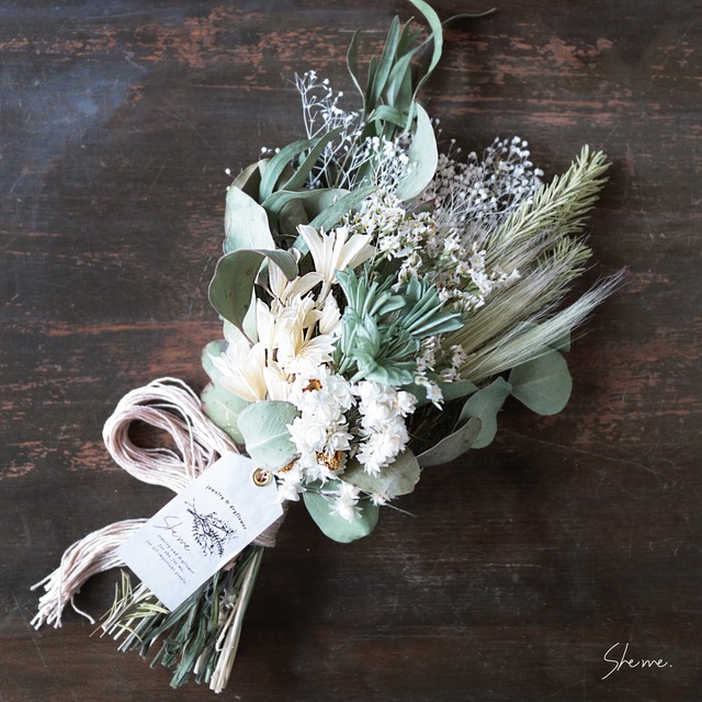 【web限定商品・一点物】No.28 ドライフラワースワッグ