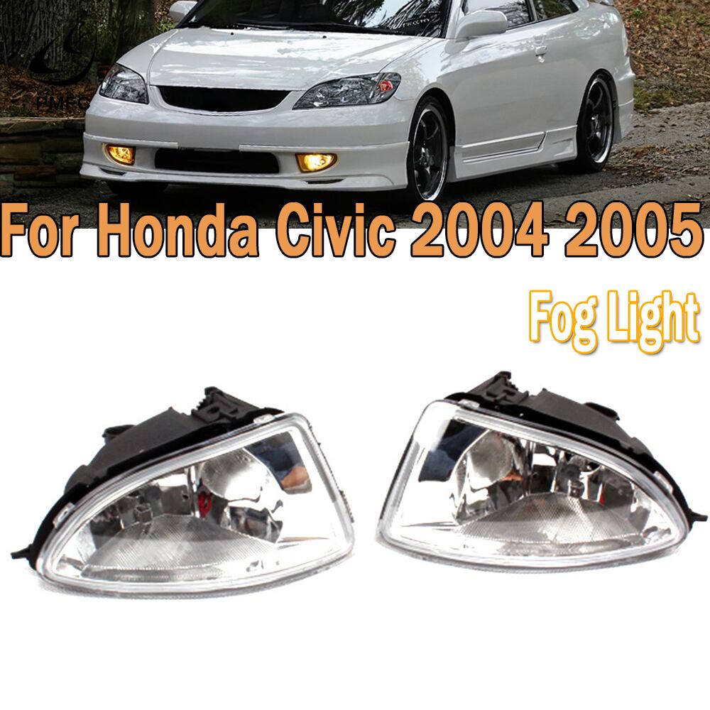 Honda Civic 2004 2005 ESフォグライトフロントドライビングランプヘッドライトハロゲンフォグランプカーライトアセンブリ電球