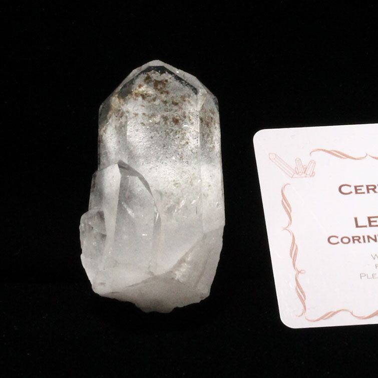 レムリアンシード 水晶 原石 ブラジル ミナスジェライス州 コリント産 証明書付属 一点物 271-265