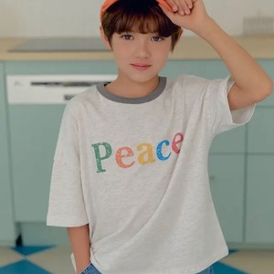 PEACE リンガーTシャツ(100-140サイズ)