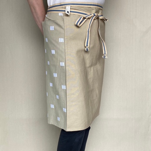 三布三用 前掛け ミディアム丈(M) 三布模様柄