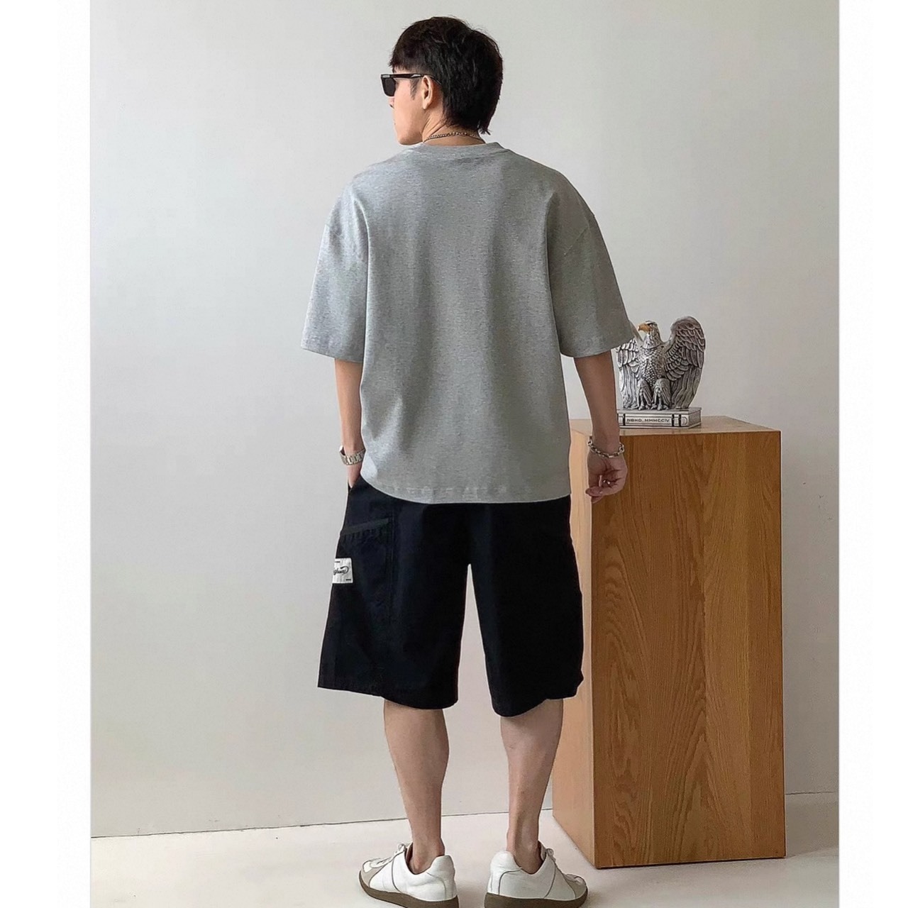Center logo oversized tee 1500 - 8