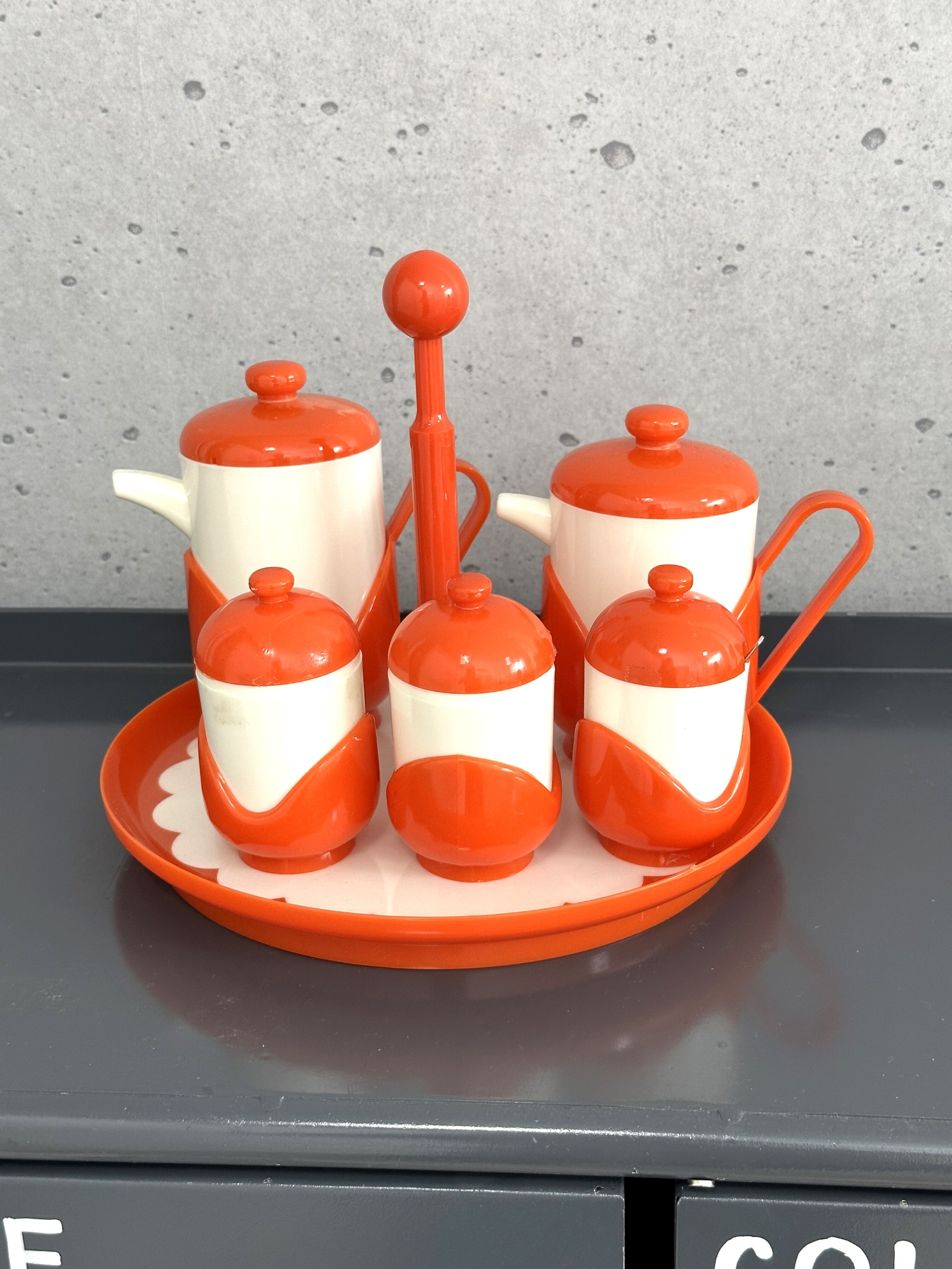 レトロ レトロ箸立て レトロポップ トーワ 黄色い花柄の箸立 レトロ