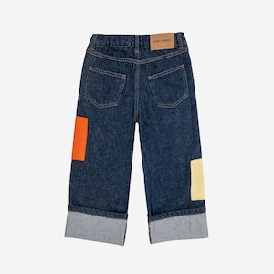 BOBO CHOSES / B.C Color Block patch denim pants