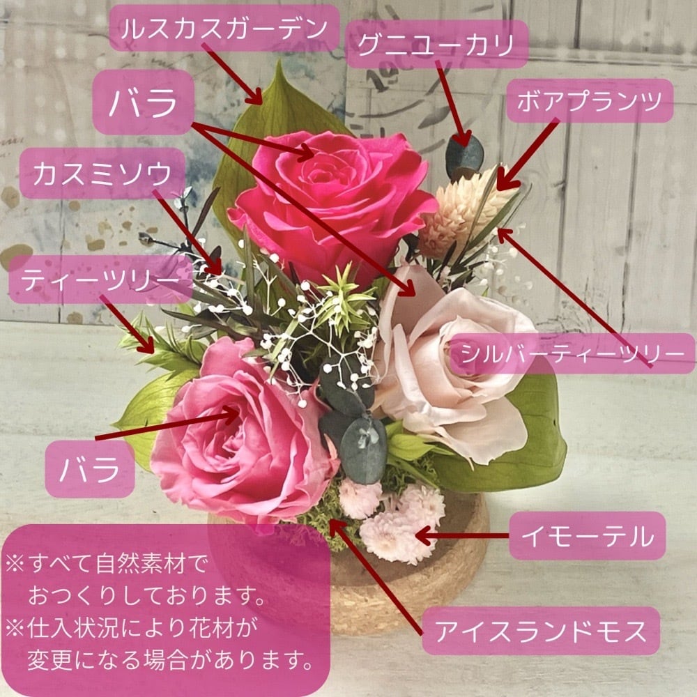 母の日 花 ギフト 2026 プリザーブドフラワー ガラスドームアレンジ