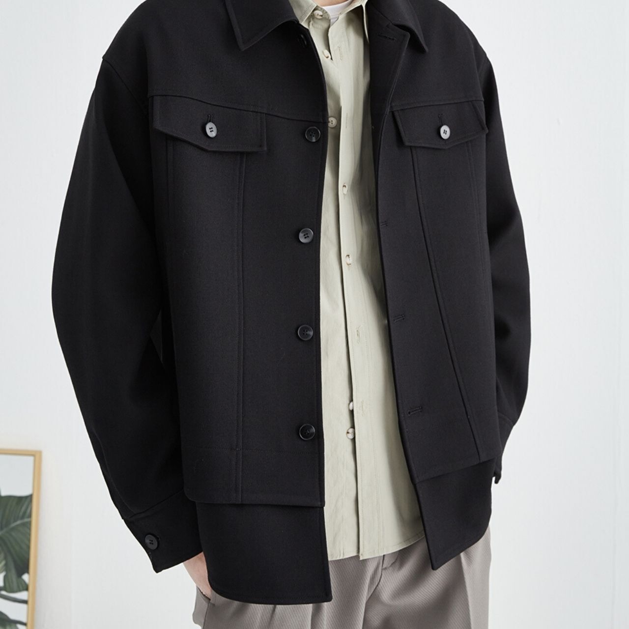 ラペルカジュアルジャケット　MT0110002