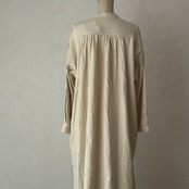 A HOPE HEMP | フランネルチャイナロングシャツワンピース Flannel China Long Shirts OP