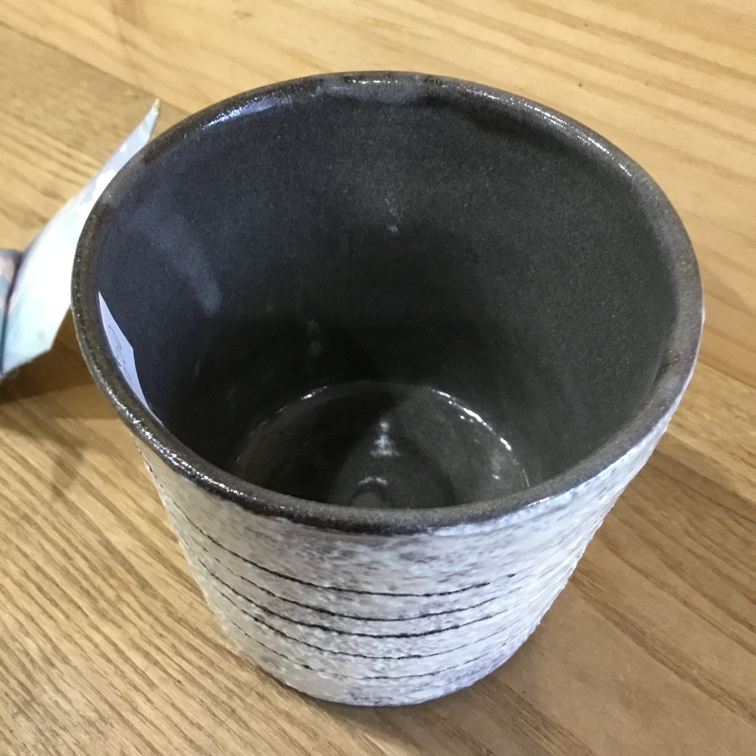 笠間焼 線絞 フリーカップ(小) 新井倫彦作 | 趣味の園芸と陶器山竹