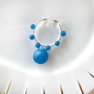 candy cuff【SV】cerulean blue×カルセドニー