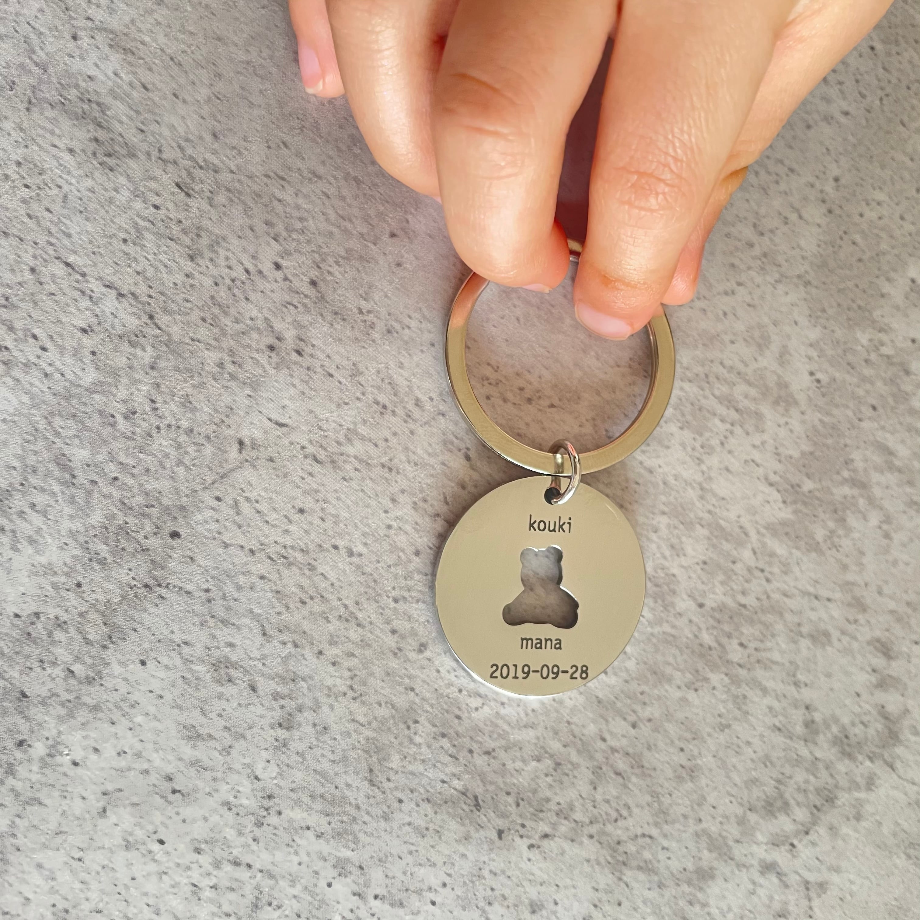 オーダーメイドキーリング(くまさんver) | adorable closet（一升米