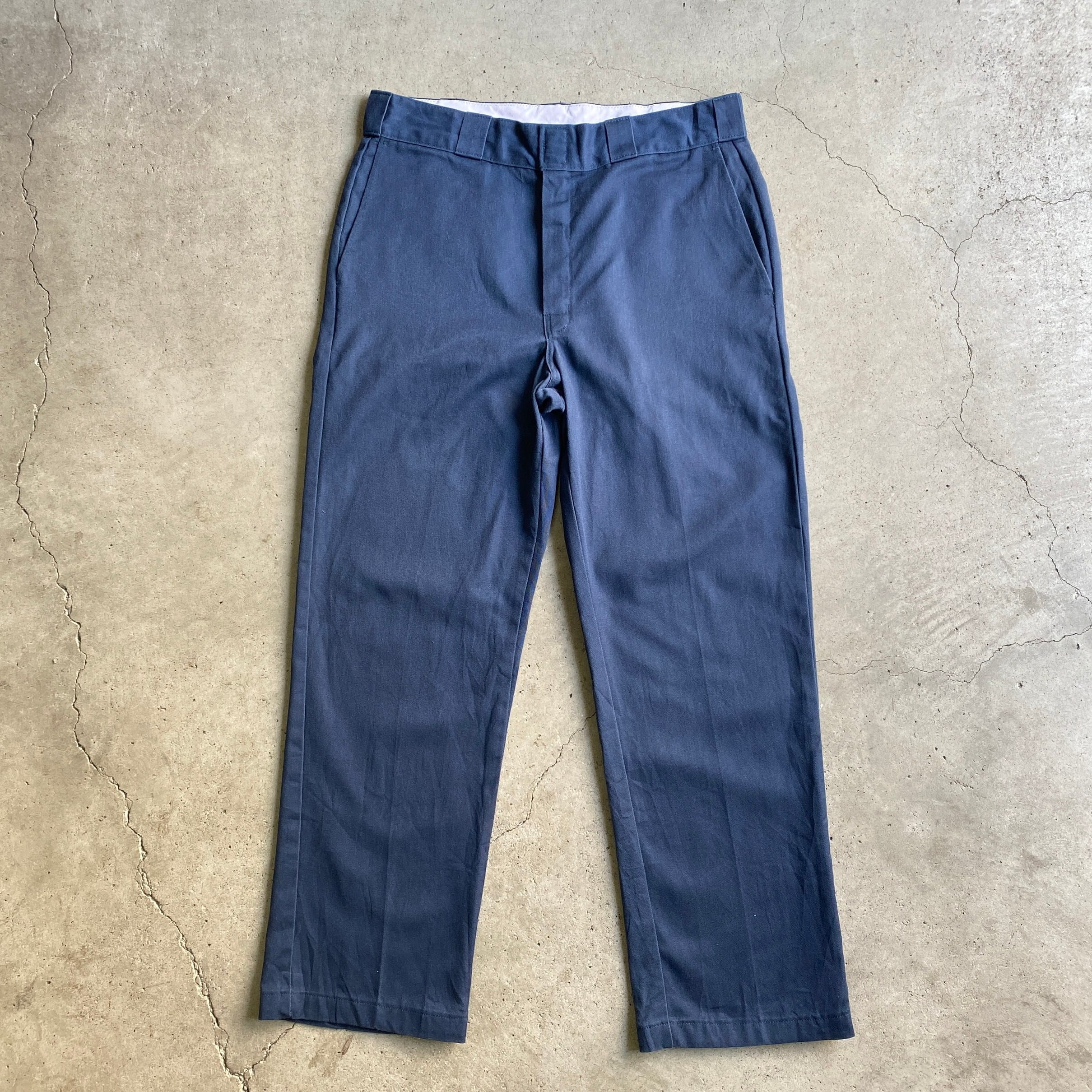 Dickies ディッキーズ 874 ワークパンツ メンズW34 古着 ネイビー 紺