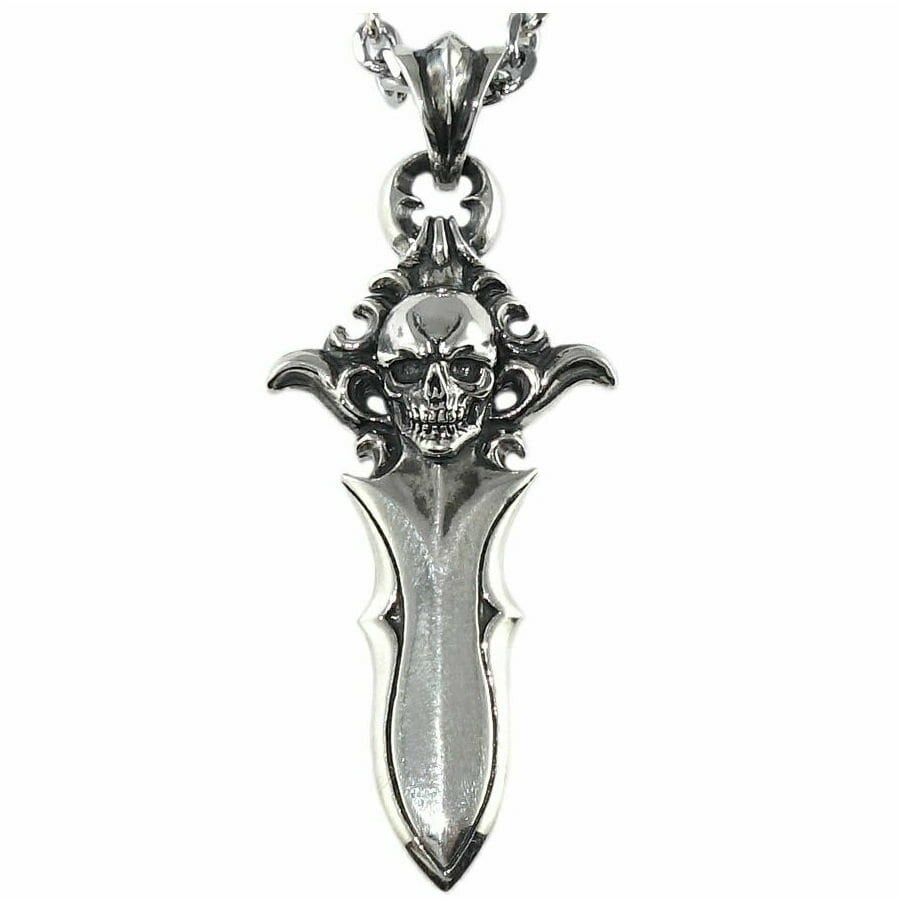 スカルダガーペンダント ACP0304 Skull dagger pendant シルバー スカルダガーペンダント ACP0304 Skull dagger pendant シルバー