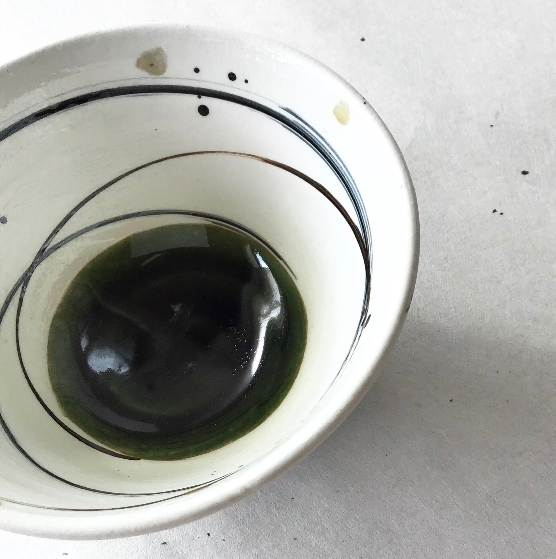 織部スパイラル飯碗