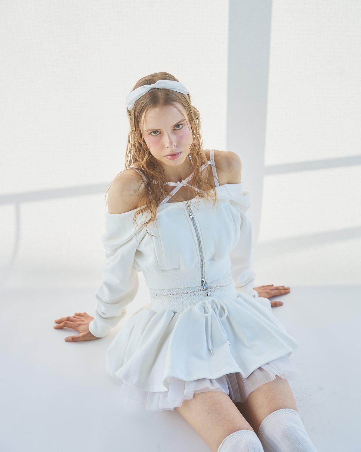 S/S チュールレイヤードスウェットミニスカート | lilLilly official