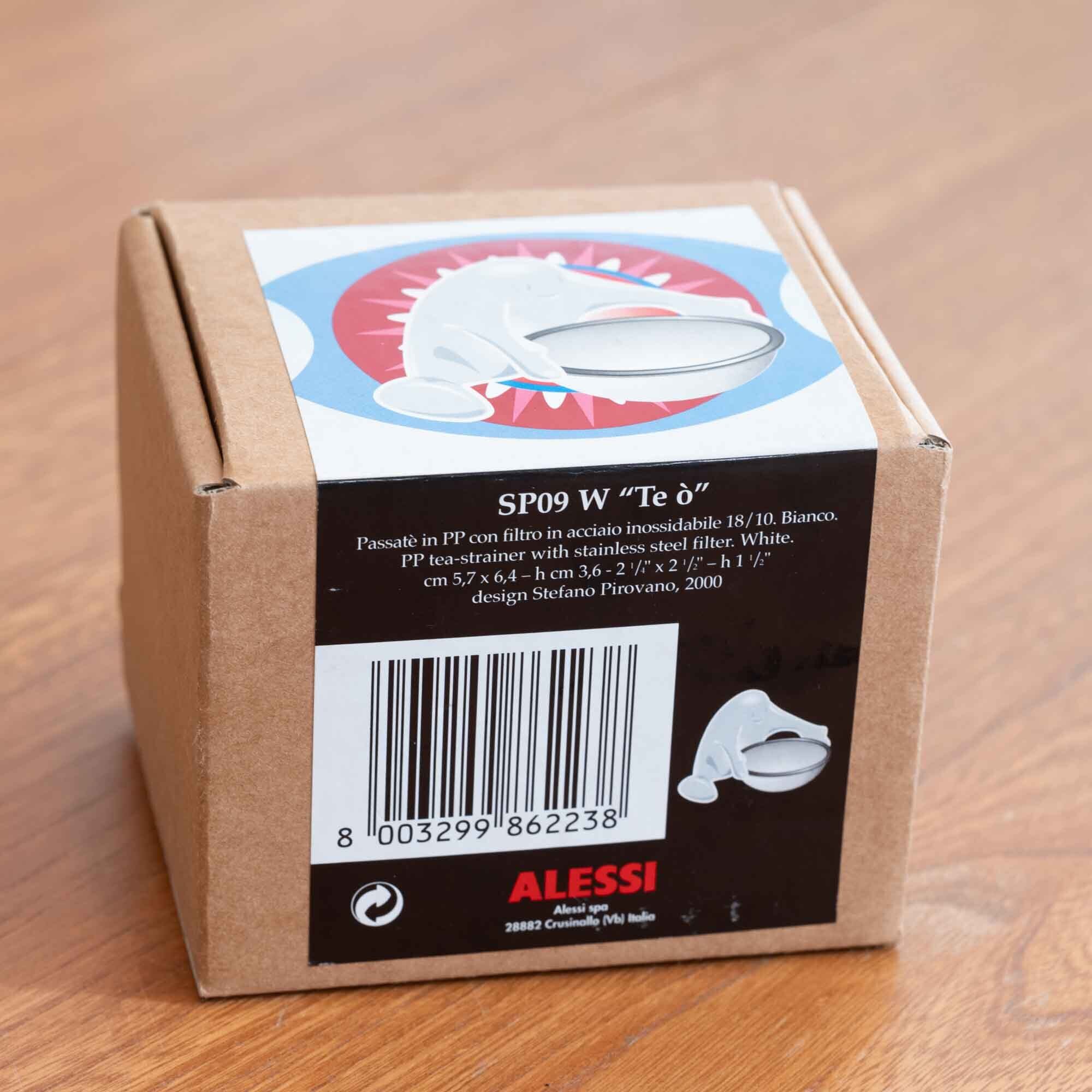 アレッシィ ALESSI 　『Te O』ティーストレーナー　ホワイト　ステファノ・ピヴァーノ　デザイン　新品未使用未開封