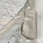 ADAM ET ROPE' アダムエロペ メッシュ レース Vネック ベスト サイズ F /ホワイト系 レディース レイヤード 重ね着