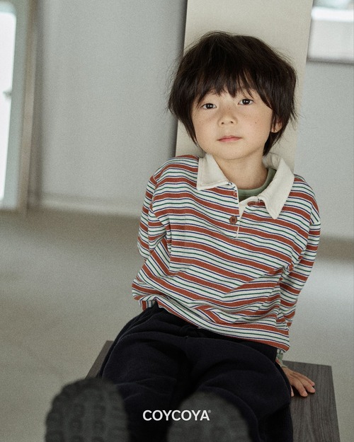 COYCOYA［取寄］denber stripe collar tee 26autumn