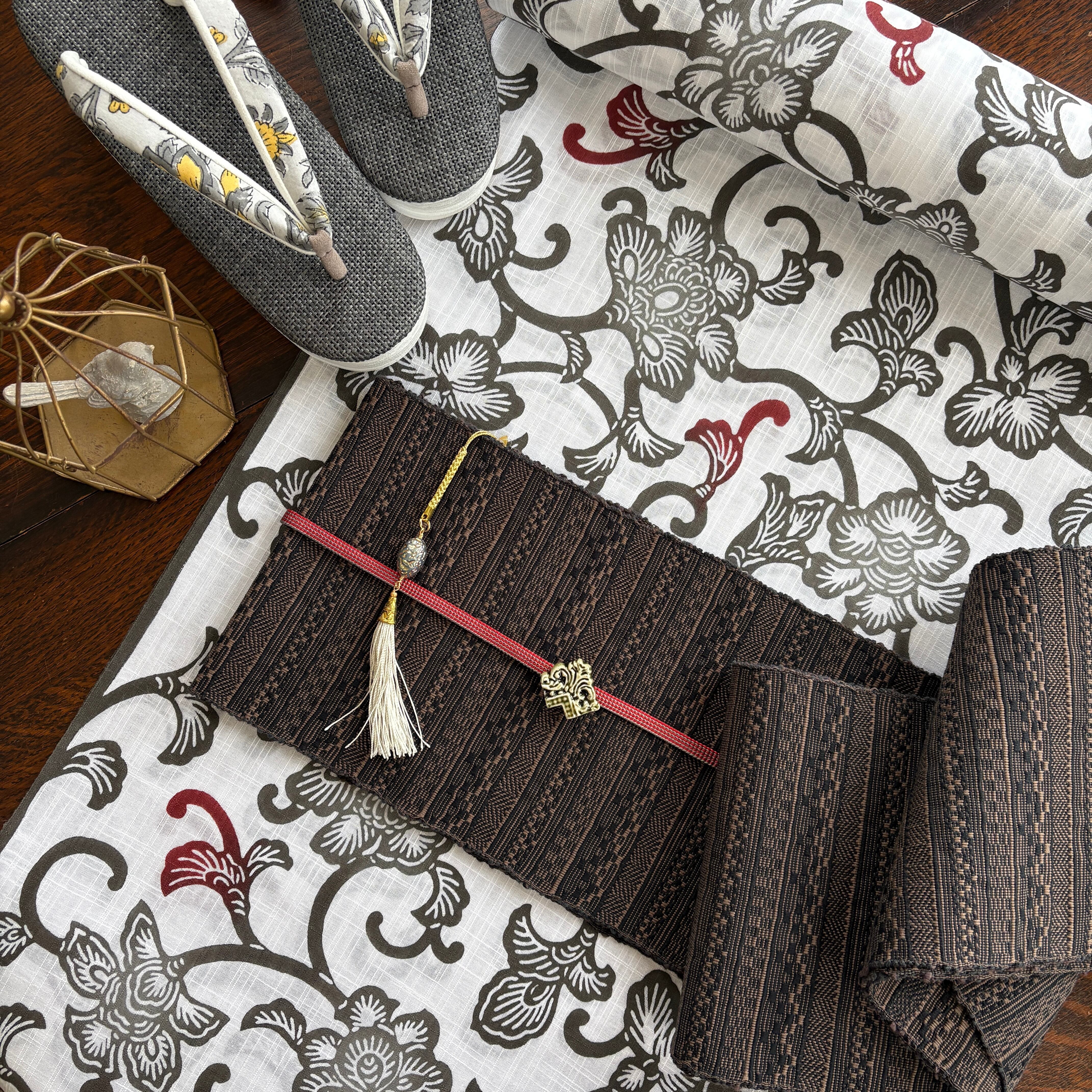 浴衣【丸久商店】花唐草 | ウスキ呉服店