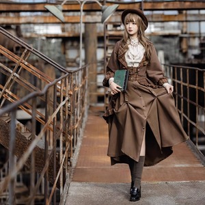 ロリータファッション通販 SEASONZ steampunk ロリパン ロングスカート レトロ クラシカルファッション エレガント  きれいめファッション | ロリータファッション通販 SEASONZ〜女の子の可愛いがギュッと詰まったお店～ powered by BASE