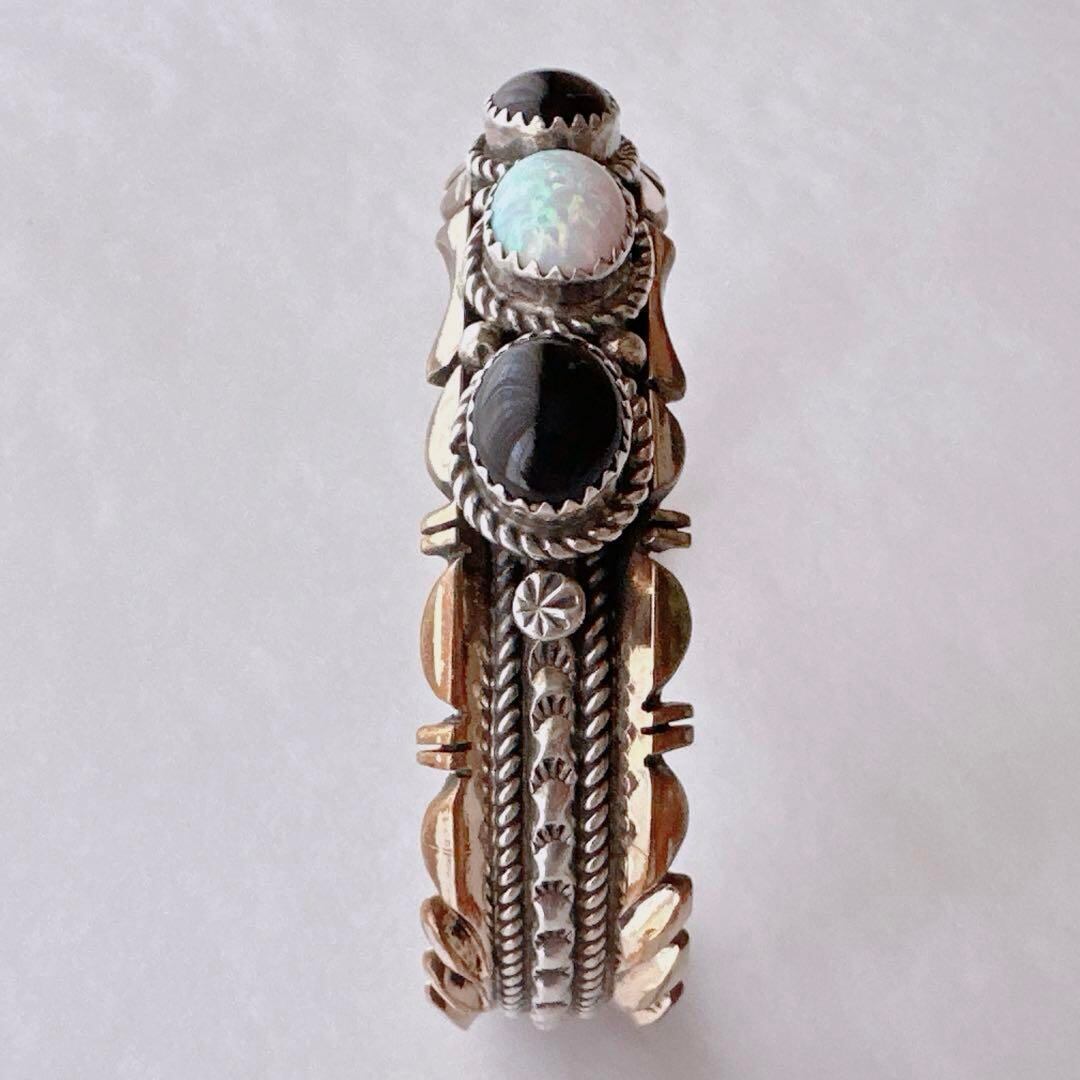 J609】Vintage Navajo 14K & SV925 Bangle | ROOM925