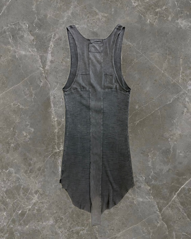 "L.G.B." back cross long length tank top