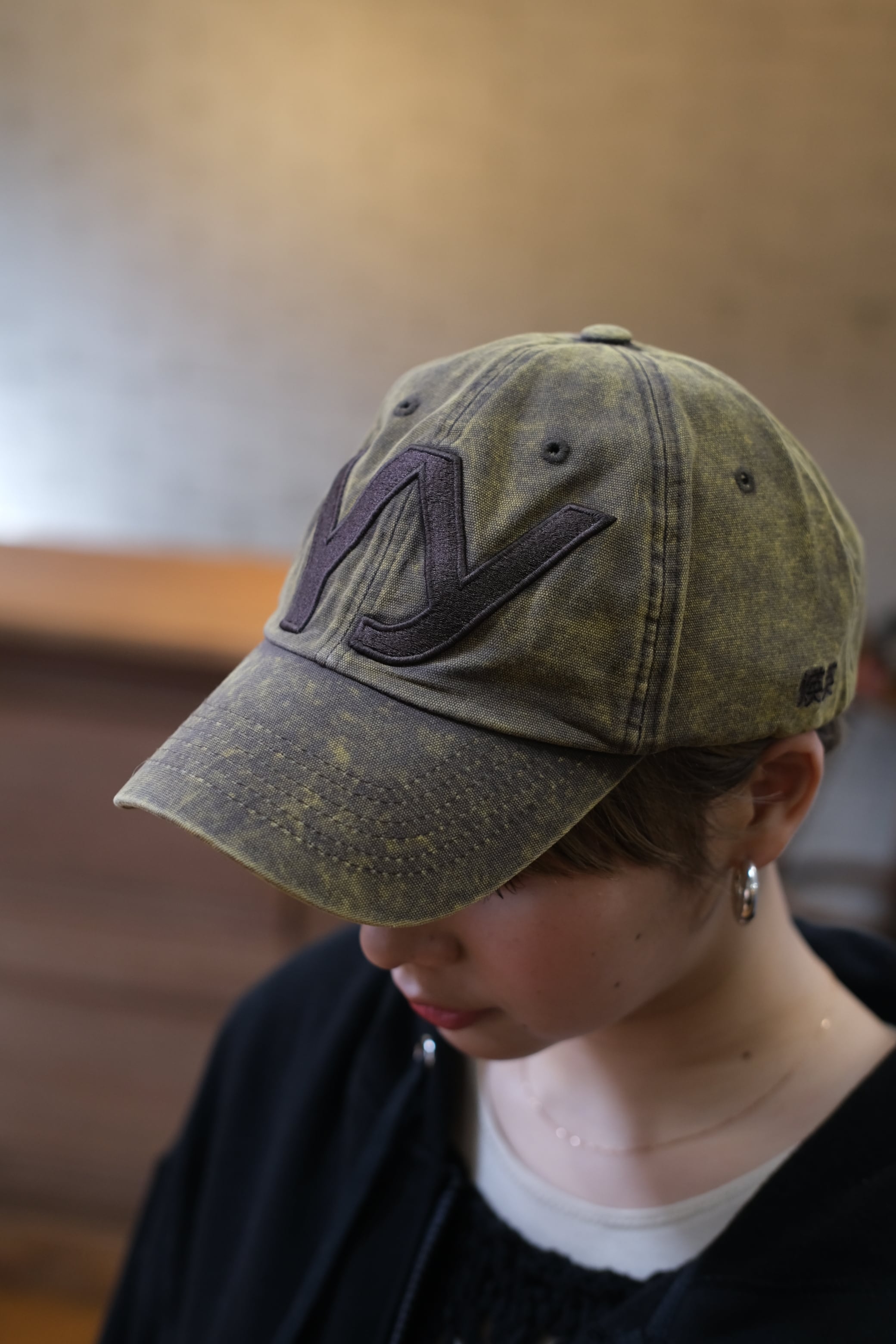 OPEN YY 韓国限定キャップ イエローブラウン 人気カラー 正規品 OPEN