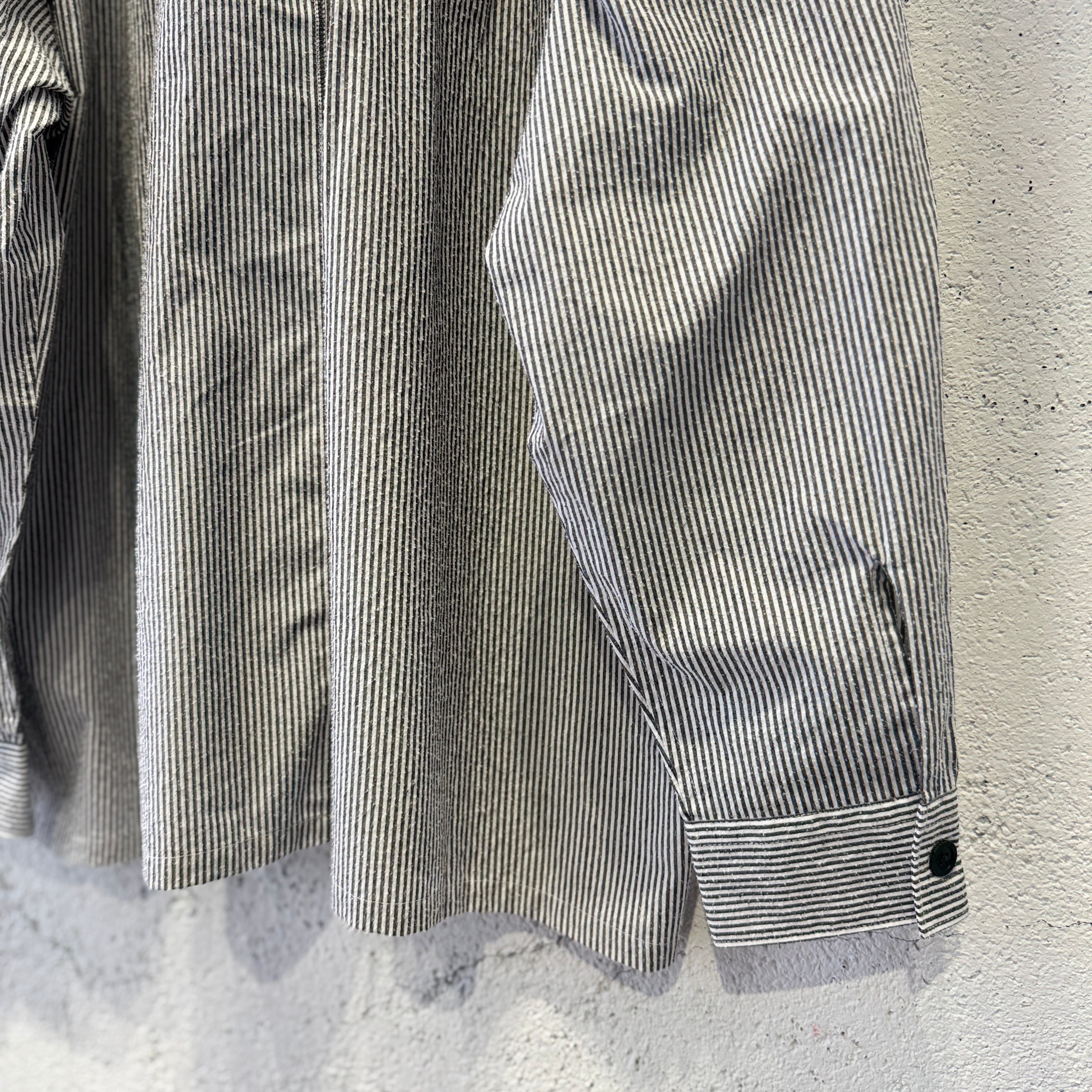 SHINYAKOZUKA / ROOMY SHIRT(ISSUE #8) / BLACK STRIPE | ふぁいん
