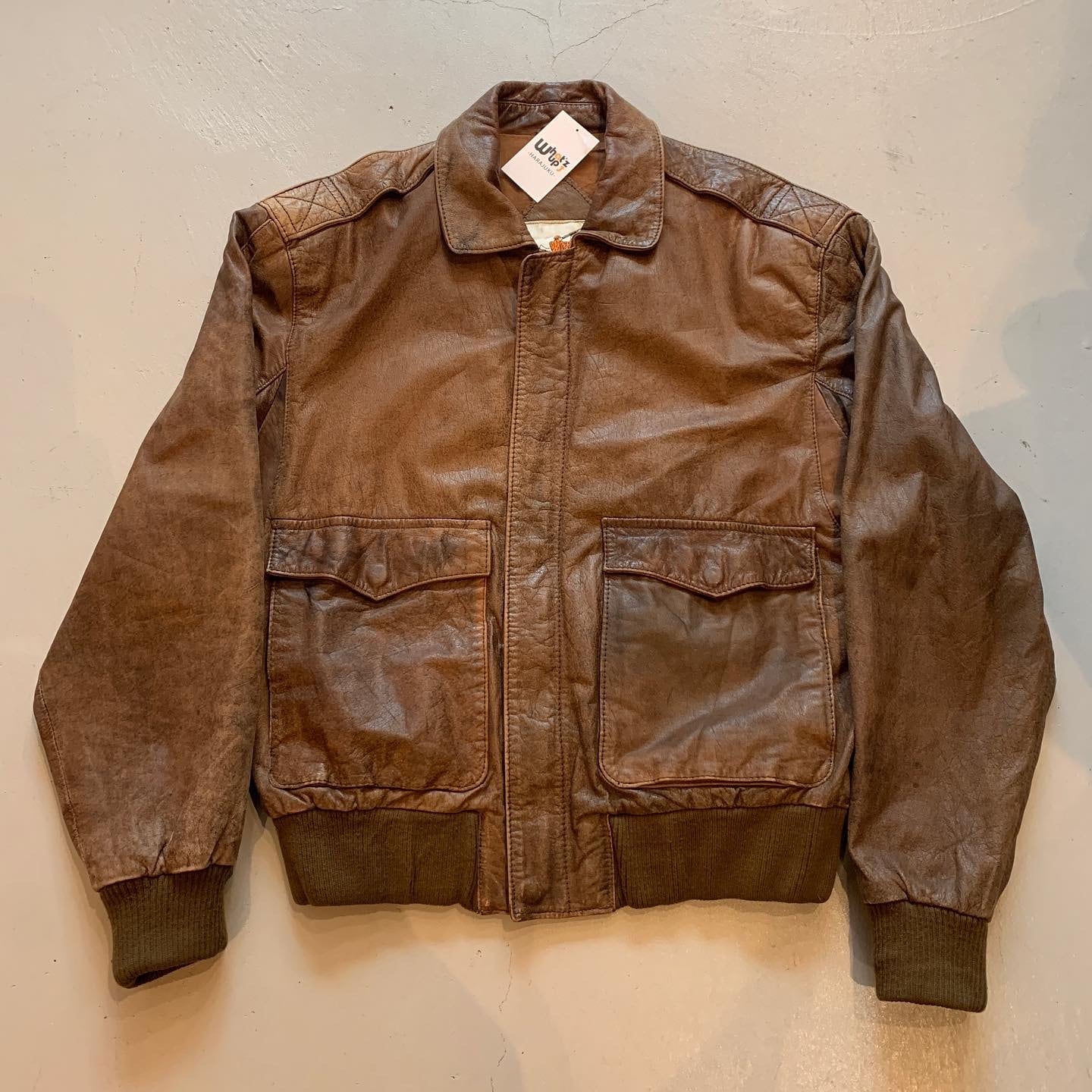80s LUIS ALVEAR A-2type leather jacket【高円寺店】 | What’z up powered by BASE
