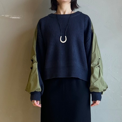 【 QTUME 】 切替ニット