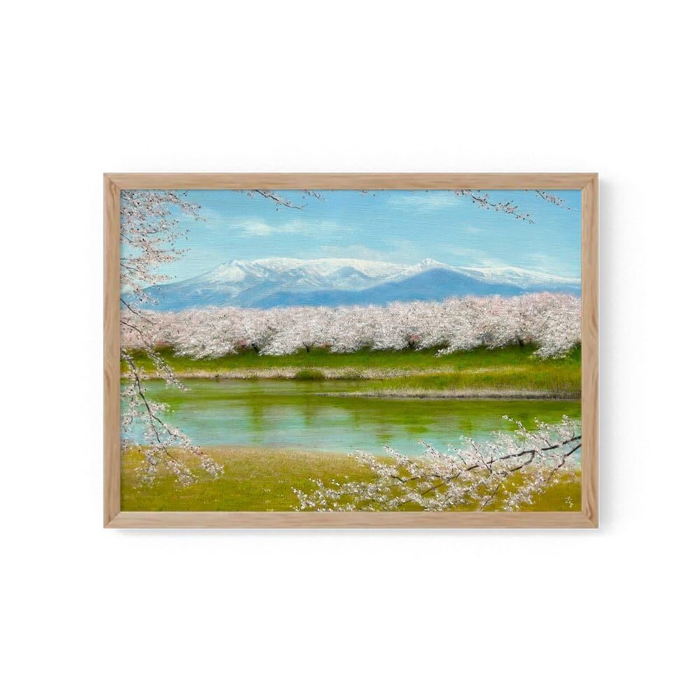 秋沼 F0 水彩（額入） | 森壽男の絵画