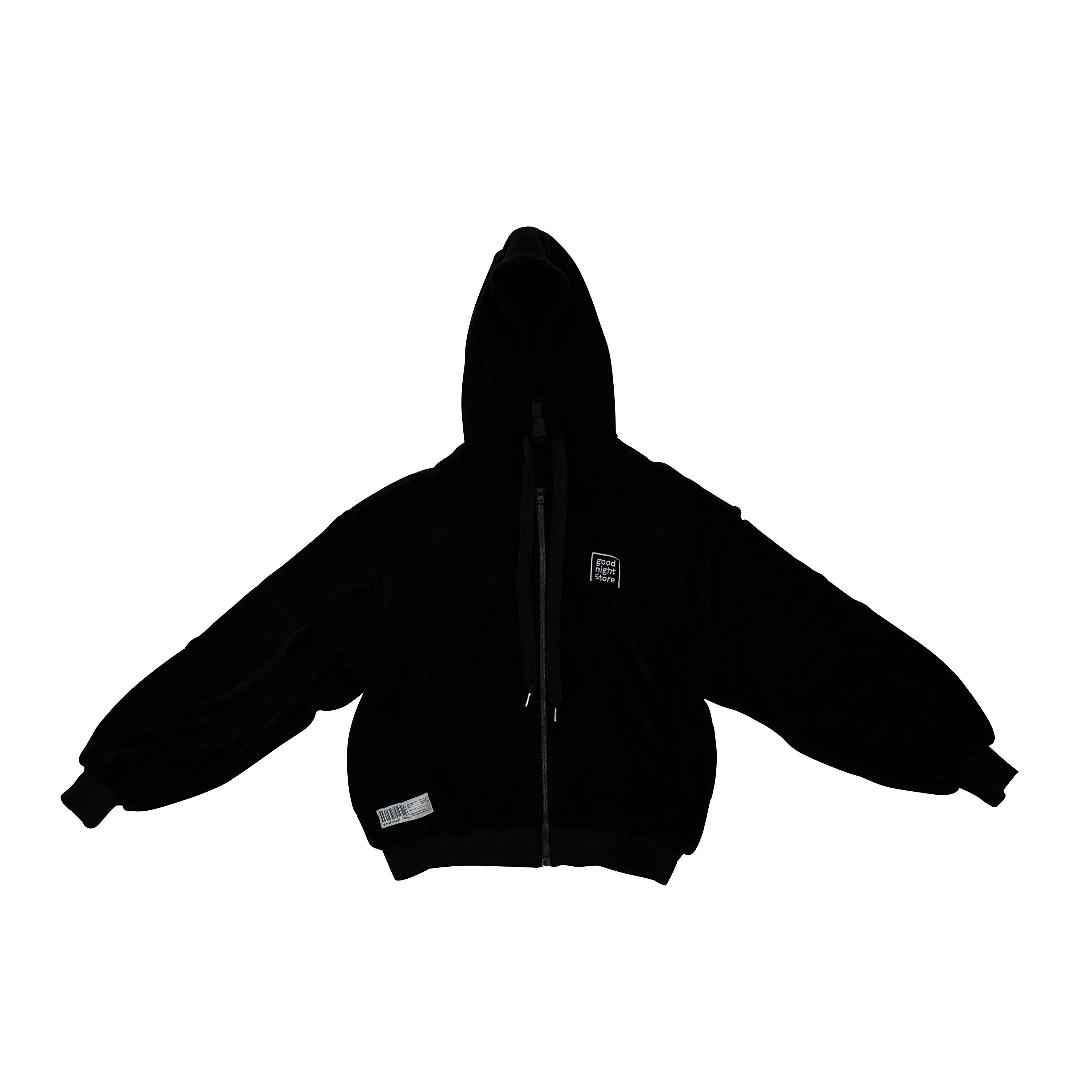 GN356 pile fabric zip hoodie | goodnight5tore