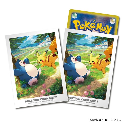【新品未開封】ポケモンカードゲーム デッキシールド カントーの冒険 ピカチュウ＆カビゴン