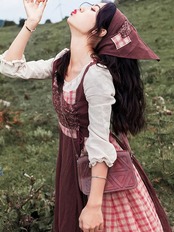 【0189】Patchwork Personality Long Sleeve Dress