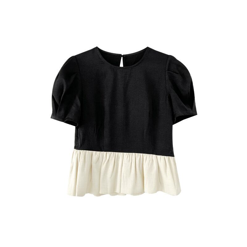 French waist frill tops