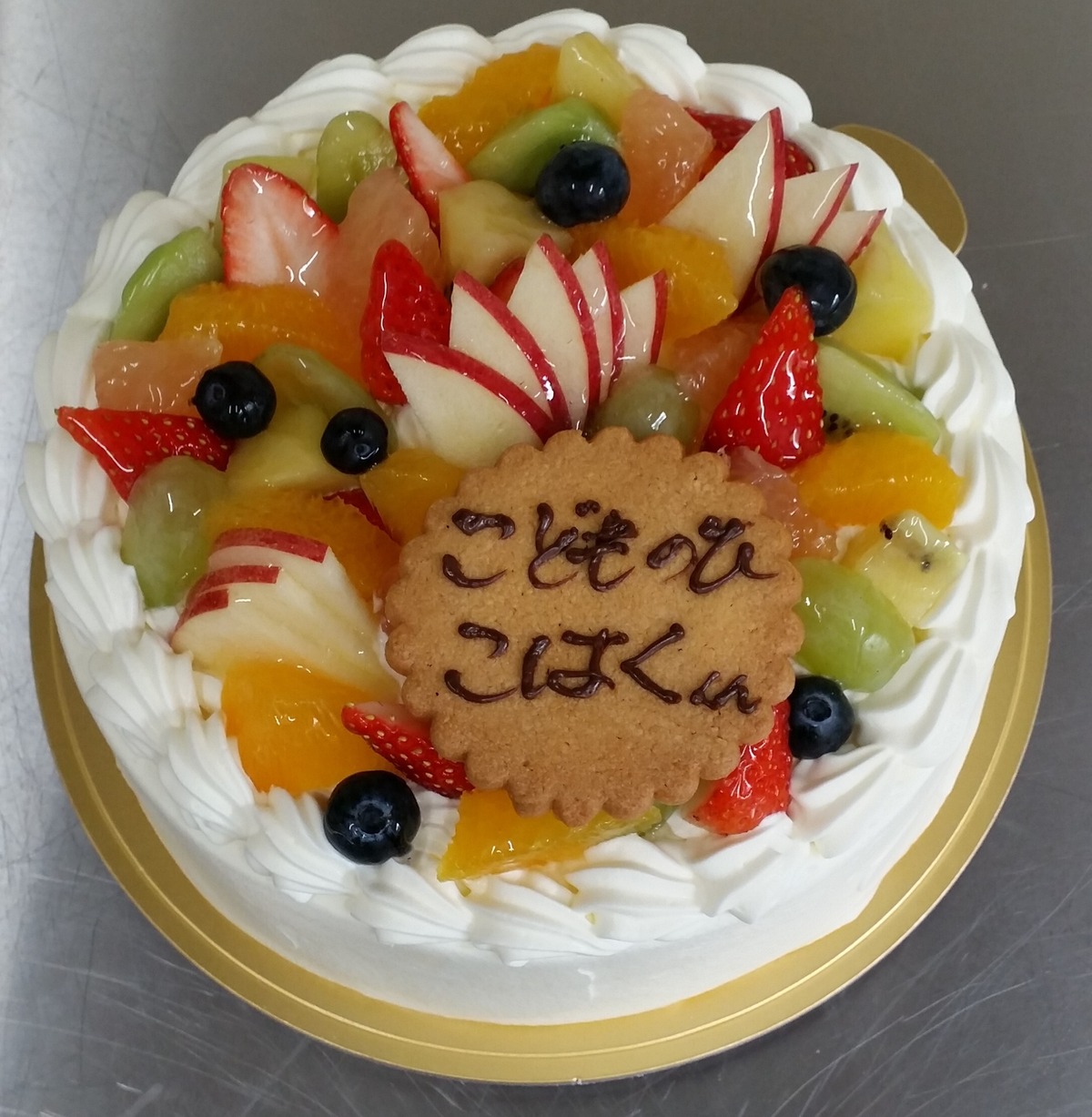 フルーツたっぷりデコレーションケーキ 3号 Fruit Decoration Cake No 