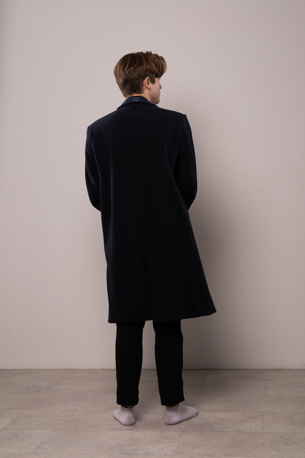 ウクライナ刺繍ロングコート　手縫い　プレミアムウール - 13