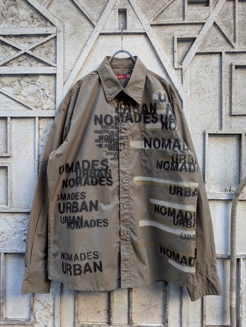 "BLEND" spray print design shirt