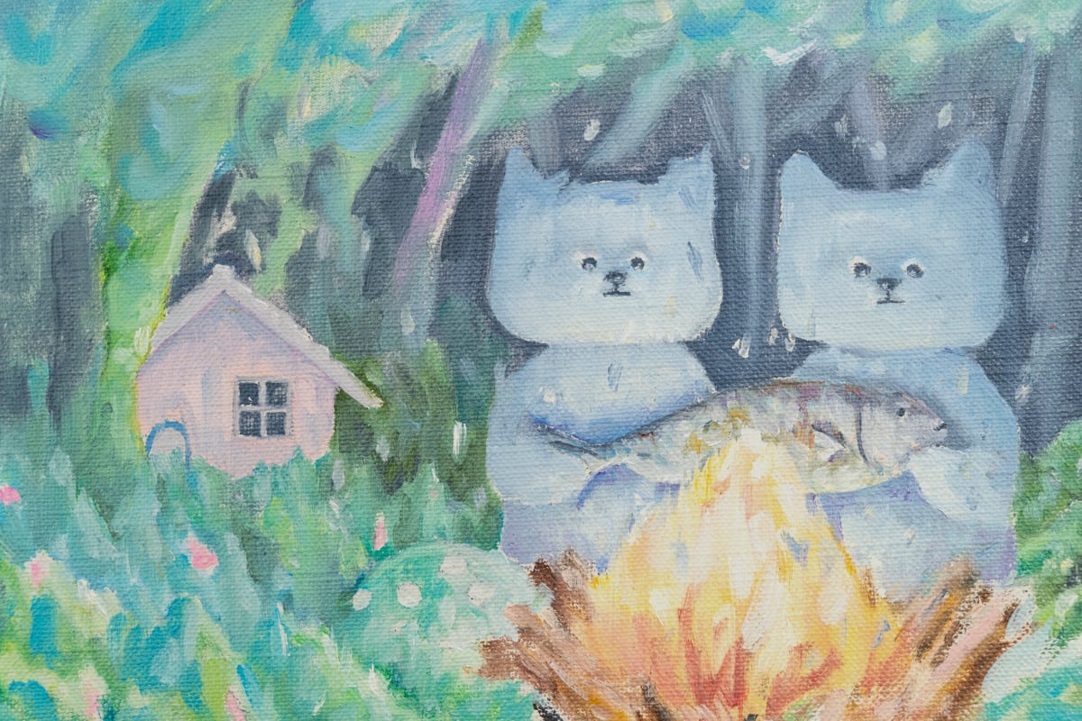 「オモテナシ（焼き魚）」 柴田貴史 作
