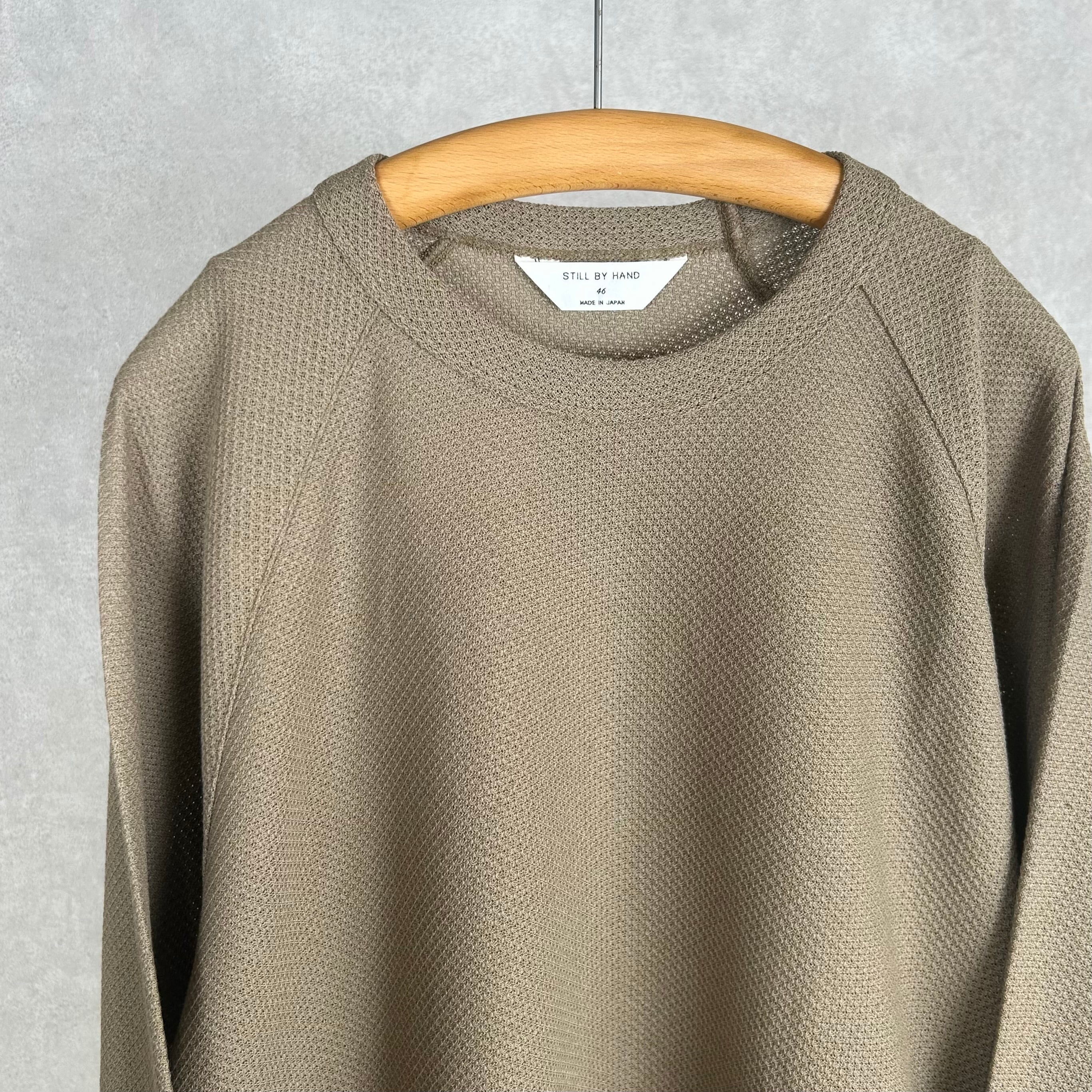 26SS》【STILL BY HAND】MOSS STITCH LONG SLEEVE スティルバイハンド