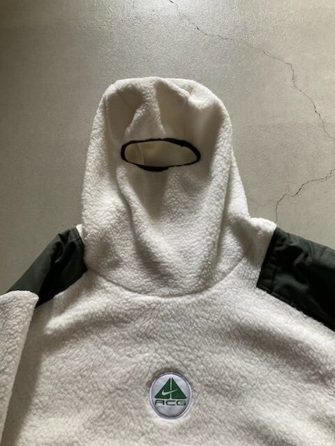 ホワイト×オリーブ L：Nike acg ナイキacg NINJA ニンジャ フリース 